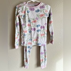 Burt’s Bees size 5T two-piece floral print 100% organic cotton pajama set